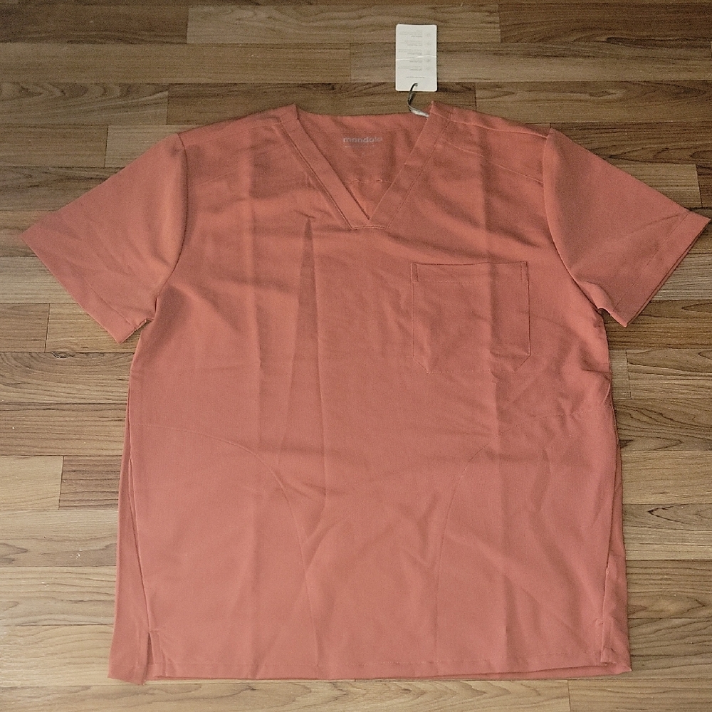 Men's Terracotta V-Neck Shirt